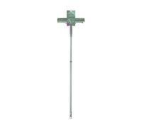 JVL Extendable Microfibre Window Cleaner with Telescopic Handle, Streak-Free Glass Cleaning Tool - Green