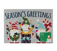 Jvl Festive Machine Washable Entrance Doormat, 40X57Cm, Christmas Gonks