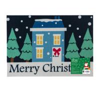 JVL Festive Machine Washable Entrance Doormat, 40x57cm, Merry Christmas Home | Size: 40 cm x 60 cm JVL Multicolor 40 cm x 60 cm