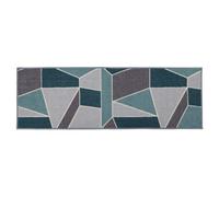 Jvl Fiora Machine Washable Runner Mat, 50 X 150 Cm, Duck Egg