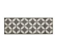 Jvl Fiora Machine Washable Runner Mat, 50 X 150 Cm, Pewter