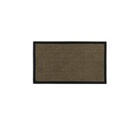 JVL Firth Tile Rubber Backed Door Mat, 40x70cm, Brown | Size: 40 cm x 70 cm JVL Brown 40 cm x 70 cm