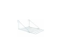 JVL Folding Clothes Utility Over Door Airer, Plastic/Metal, White