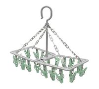 JVL Folding Sock Dryer with 20 Pegs JVL Multicolor