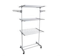 JVL Free Standing 3 Tier Drying Rack, White | Size: 1 Pack JVL White 1 Pack