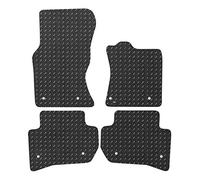 JVL Fully Tailored Rubber Car Mat Set for 4