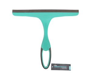 JVL Hand Held Wiper Blade Window Squeegee, Turquoise/Grey,