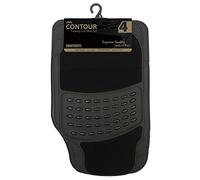 Contour Luxury Car Mat Set JVL Black 40cm x 60cm