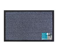Heavy Duty Commodore Vinyl Backed Barrier Door Floor Mat, 40x60cm, Blue JVL Blue 40cm x 60cm