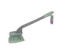 JVL Heavy Duty Long Handled Car Cleaning Brush - Stiff Bristle Brush for Wheels, Tyres, Alloys & Exterior Vehicle Cleaning