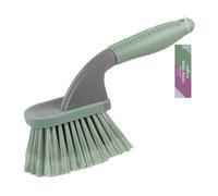 JVL Heavy Duty Short Handled Car Cleaning Brush - Stiff Bristle Scrubbing Brush for Wheels, Tyres & Alloy Rims