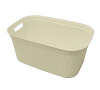 Loop 38L Laundry Basket - Ivory White JVL Off White 1 Pack