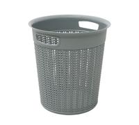 Jvl Knit Design Loop Plastic Round Bin, One Size, Grey