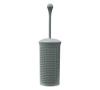 Jvl Knit Loop Plastic Toilet Brush And Holder, One Size, Grey