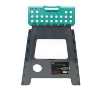 Jvl Large Folding Step Stool, Grey/turquoise