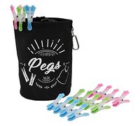 Jvl Large Peg Bag With 144 Prism Soft Touch Flower Deign Pegs