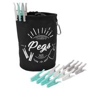 Jvl Large Peg Bag With 192 Large Ultra Strong Pegs