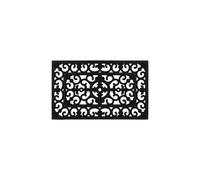 JVL Lexi Wrought Iron Effect Rubber Doormat 45x75cm in Black | Size: 45 cm x 75 cm JVL Black 45 cm x 75 cm