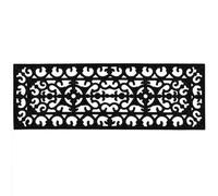 Jvl Lexi Wrought Iron Effect Rubber Step Mat, 25X75Cm