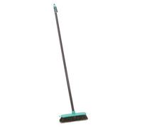 Jvl Lightweight Indoor Angled Soft Bristle Sweeping Brush Broom, Grey/turquoise