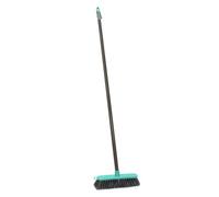 Jvl Lightweight Outdoor Hard Bristle Sweeping Brush Broom, Grey/turquoise
