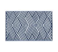 Jvl Lightweight Reversible Plastic Woven Outdoor Rug, 120X170Cm, Geo