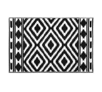 Jvl Lightweight Reversible Plastic Woven Outdoor Rug, 133X190Cm, Aztec