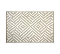 Jvl Lightweight Reversible Plastic Woven Outdoor Rug - Linear 120X170Cm