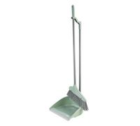 Jvl Long Handle Dustpan & Brush Set-Green