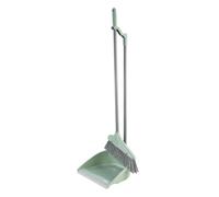 JVL Long Handle Dustpan & Brush Set-Green in Green JVL Green