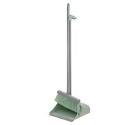 Jvl Long Handle Lobby Dustpan & Brush Set-Green