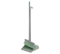JVL Long Handle Lobby Dustpan & Brush Set-Green in Green JVL Green