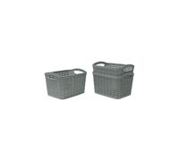 Loop 1.5L S/3 Storage Baskets JVL Grey S