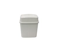 JVL Loop 10L Push Top Bin in Off-White JVL Off-White