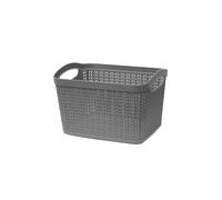 JVL Loop 6.6L Storage Basket - Grey | Size: Small JVL Grey S