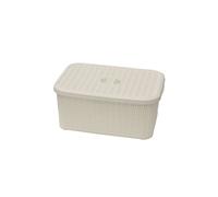 JVL Loop 6L Storage Basket - Ivory White | Size: Medium JVL Ivory M