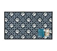 JVL Machine Washable Pet Mat 40 x 70 cm, Lattice Paws, 01-263LA