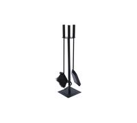 JVL Malham 3 Piece Companion Set + Stand in Black JVL Black