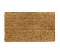 Jvl Manor Plain Natural Coir Backed Door Mat, Latex, 40X60Cm, Brown