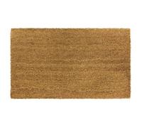 Jvl Manor Plain Natural Coir Latex Backed Door Mat, Plastic/vinyl, 40X70Cm Brown