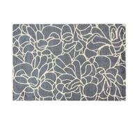 JVL Mega Doormat - 50x75cm, Floral in Blue | Size: 75 cm x 150 cm JVL Blue 75 cm x 150 cm