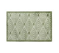 JVL Mega Doormat - 50x75cm, Geo in Green | Size: 75 cm x 150 cm JVL Green 75 cm x 150 cm