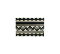 Mega Machine Washable Doormat 50 x 75 cm Aztec JVL Black 50cm x 75cm