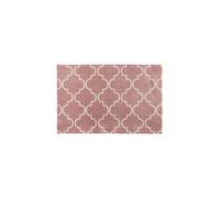 Mega Machine Washable Runner Doormat 57 x 150 cm Rose Lattice JVL Dusty Pink 57cm x 150cm