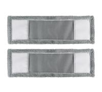 JVL Microfibre Mop Replacement Cleaning Pad - Grey x 2