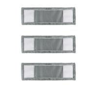 JVL Microfibre Mop Replacement Cleaning Pad - Grey x 3