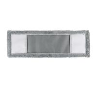 JVL Microfibre Mop Replacement Cleaning Pads - Machine Washable Reusable Refill Heads for Flat Floor Mop - Grey (Pack of 5)