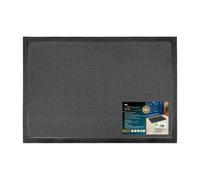 JVL Millennium Mesh Door Mat Black 40 x 60cm, Indoor Entrance Floor Mat