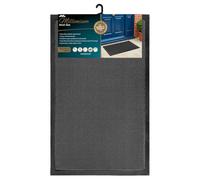 JVL Millennium Mesh Door Mat Black 45 x 75cm, Indoor Entrance Floor Mat