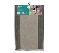JVL Miracle Machine Washable with Stripes Barrier Mat, 60x90cm, Grey